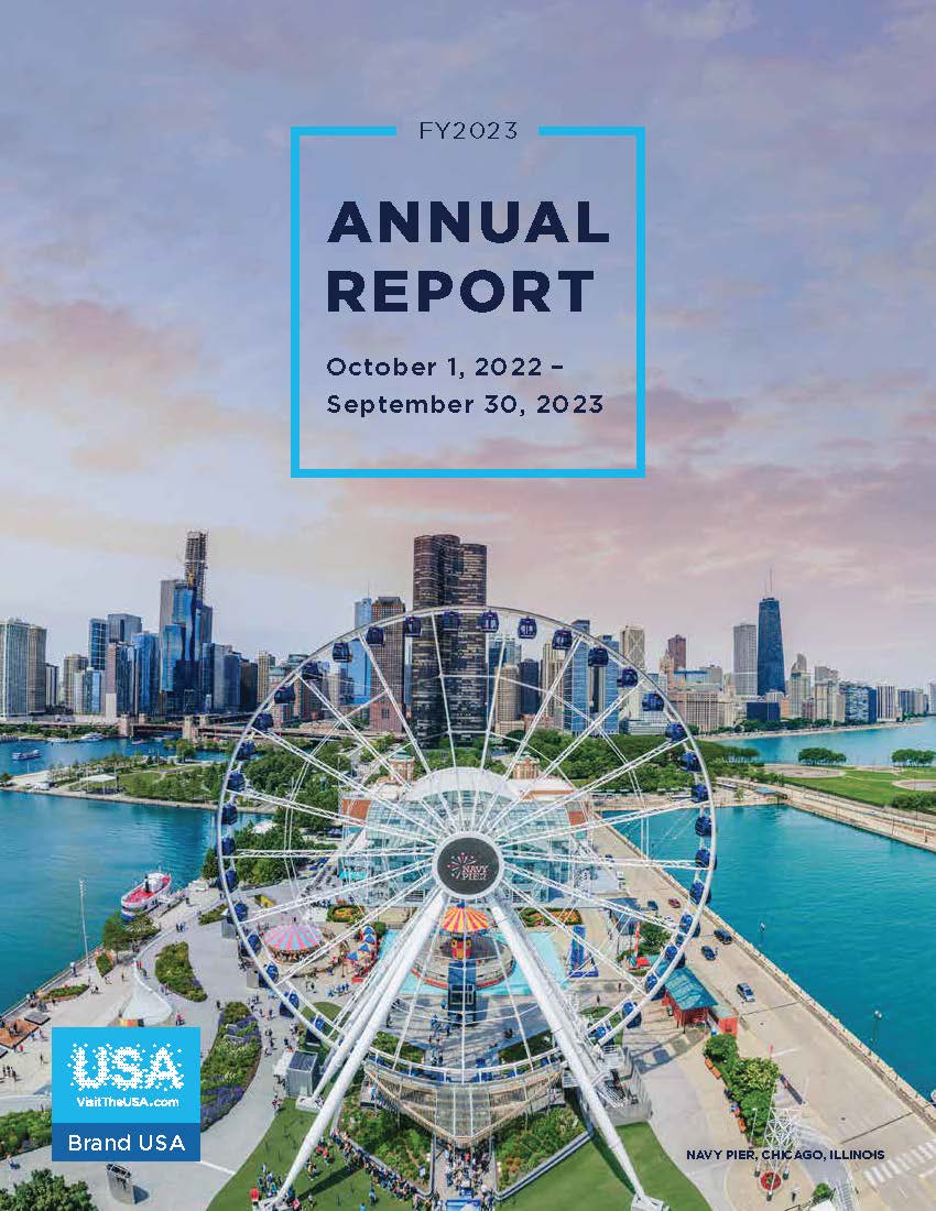 FY2023 Brand USA Annual Report Cover