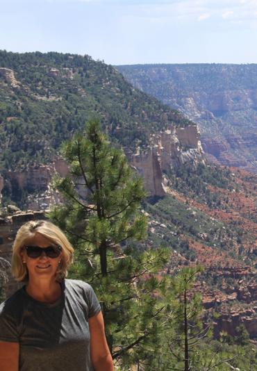 Jackie Ennis at North Rim, Grand Canyon